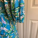 Lilly Pulitzer NWT! 💯  Brantley Midi Wrap Dress Cumulus Blue Chick Magnet Size M Photo 8