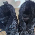 Tommy Hilfiger Black Lace-Up Winter Boots with Faux Fur Lining Size 7 Photo 4