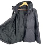 Madewell Black Puffer Jacket Hooded Zip Closure Insulated Womens Size Large Photo 4