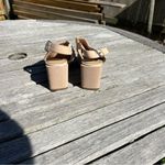 DONALD PLINER Penny Open Toe Slingback Mule In Putty size 5.5 Tan Photo 5