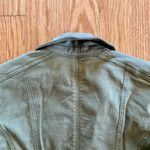 White House | Black Market Olive Green Cotton Moto Jacket Womens 0 Photo 9