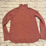 Calvin Klein Jeans Calvin Klein Dusty Rose Ribbed Mock Neck Sweater Casual Long Sleeve Knit Top Photo 0