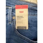 Levi's Levi’s Ribcage Women Plus Size 22W Blue Denim Straight Ankle Jeans Slim Hip Photo 10