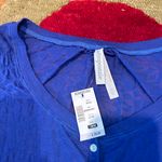 Aeropostale NWT Y2K Vintage Short Sleeve Henley Top Thin Burnout Purple Medium Photo 1