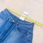 Women’s Wide Leg Baggy Denim Shorts Y2K Streetwear Vintage Washed Jean Bermuda Blue Size 31 Photo 4