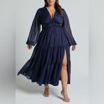 Showpo Edelyn Midi Dress cut out balloon sleeve tiered dress Photo 1