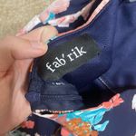fab'rik  floral print navy blue halter romper Photo 4
