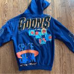 Space Jam Hoodie Sweatshirt Size Small Great Graphic Blue Photo 1
