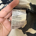 SOFIE THE LABEL Size M Black‎ Cream Floral Swing Tiered Dress Black Size M Photo 3