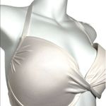 Mossimo White Ruched Bikini Top Size Large Photo 1