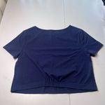 NWT Isabel by Ingrid + Isabel Maternity Navy Blue Crop Top Size Small Photo 1