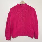 Marine layer  Skylar Mockneck Sweater Chunky Knit Bubblegum Pink Size Small Photo 1