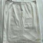 Doncaster New With Tags Women Skirt Size 10 White Pencil Knee Length Zip Career Photo 7