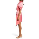 Saylor Zulu Satin Mini dress in Melon Pink Large New Womens Cocktail Photo 3