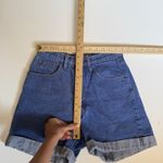 Guess VTG 90s Jeans Shorts Womens 29 Blue USA Denim High Rise Button Fly Mom Photo 3