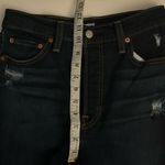 Levi's Levi’s Dark Wash High Rise Ribcage Distressed Straight Ankle Jeans Size 26 Photo 2