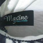 Maxine of Hollywood  M Black White Tankini Swim Top Photo 2