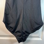 Catalina  Black Ribbed One Piece Swimsuit Size Med EUC #2693 Photo 3