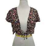 Streetwear Society  medium floral tie front shrug Photo 0