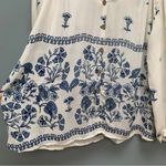 Jen's Pirate Booty Jen’s Pirate Booty Mckinley Top in Laurel Canyon White Blue Flowers Small Photo 8