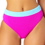 Salt + Cove Juniors Colorblock Bikini Bottom Pink Size undefined Photo 2