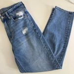 American Eagle  Mom Straight Jeans Size 4 Regular Stretch Photo 6