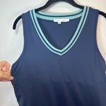 Sincerely Jules Athletic Dress Navy Blue Tennis Shelf Bra Sleeveless Mini Large Photo 3