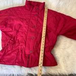American Vintage Nordica Size 6 Red Puffy Coat Vintage Winter Warm Snowmobile Snowboard Skiing Photo 8