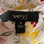 Very J 💥 Ruffle Floral Print Bell Sleeve Blouse Multicolor M Photo 6