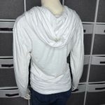 Lucy White Cowl Neck Hoodie Top Size XS White Photo 1
