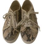 Torrid  Platform Sneaker Women's Size 8W Snakeskin Print Beige Brown Preowned Photo 5
