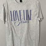Gildan Women’s Graphic Tee “Love like Jesus” Size Medium Photo 0