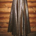 Mac Duggal 67297 Womens Antique Gold One Shoulder Metallic Ballgown Dress Photo 10