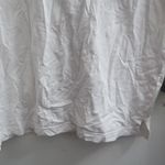 PINK Victoria's Secret tie up lace neckline pink on sleeves short sleeve shirt in white and black size large. Photo 12