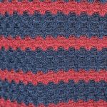 Arizona Jeans Arizona blue red stripe long sleeve waffle knit tee size medium Photo 1