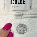 AGOLDE  Sophie Mid Rise Ankle Denim Jeans Phantom White Skinny Stretch Size 30 Photo 4
