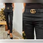 BEVY FLOG Dafna High Rise Black Pinstriped Stretch Skinny Pant size 27 Photo 2