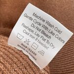 Amour Vert NWT Lily Rib-Knit Cropped Cardigan Sweater | Sz Medium | Camel Tan Photo 11