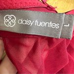 Daisy Fuentes Red Sheer Lace Babydoll Lingerie Chemise Slip Nightie Large Photo 10