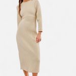 Free People  Gabby Seamless Quilt Midi Boho Preppy Soft-Girl Sweater Dress XS/S Photo 2