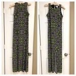 London Times  Sleeveless Print Dress double slits 6 Photo 2