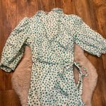 Rebecca Taylor  Size 8 Emerald‎ Daisy Dress Wrap Ruffle 3/4 Puff Sleeve Floral Photo 1