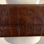 Vintage Caramel Brown Eelskin Crossbody Bag/Clutch Photo 1