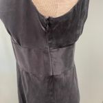 J. Crew Black Silk Midi Dress V Photo 3
