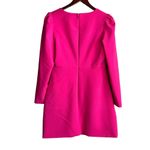Likely DRESS WOMENS 12 Pink Mini Long Sleeve Sweetheart Neck Barbiecore Kygo Photo 3
