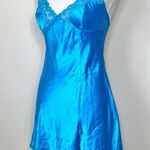 Victoria's Secret Victoria’s Secret Electric Blue Satin Slip Dress Photo 1