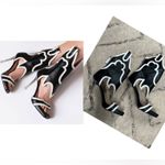 Open Toe Cowboy Boot Sandals Silver Size 7.5 Photo 1