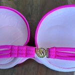 Victoria's Secret Victoria’s Secret Bombshell Push-Up Bikini Top VS swim 32B hot pink halter Photo 5