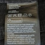 H&M  Women's Black Solid High Rise Straight Denim Jeans Cut Off Mini Short Size 8 Photo 3