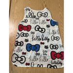 Hello Kitty B6 Women’s Junior’s  Print Semi Sheer Tank Off White size Medium Photo 2